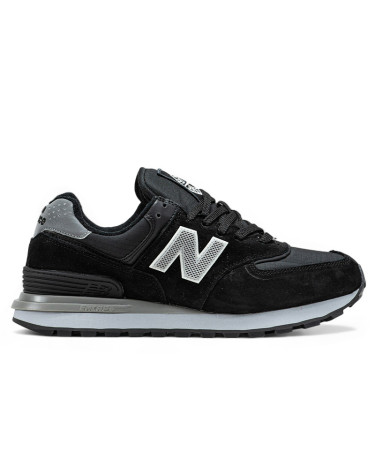 New Balance 574 x Stone Island Black Gray FUR